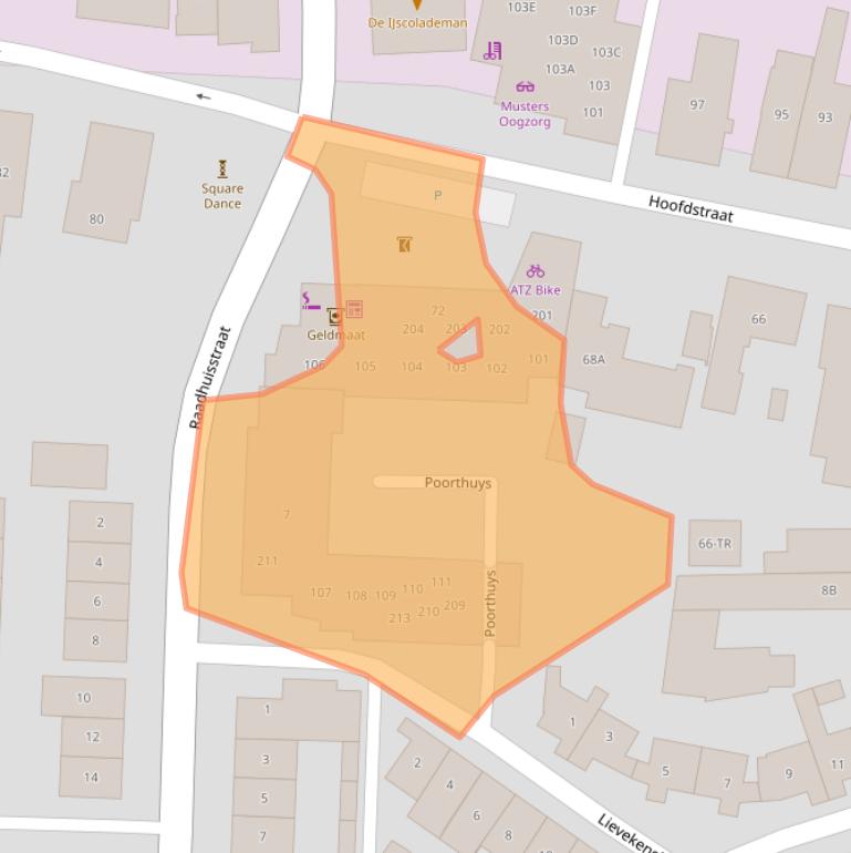 Kaart van postcodegebied 5171CN.