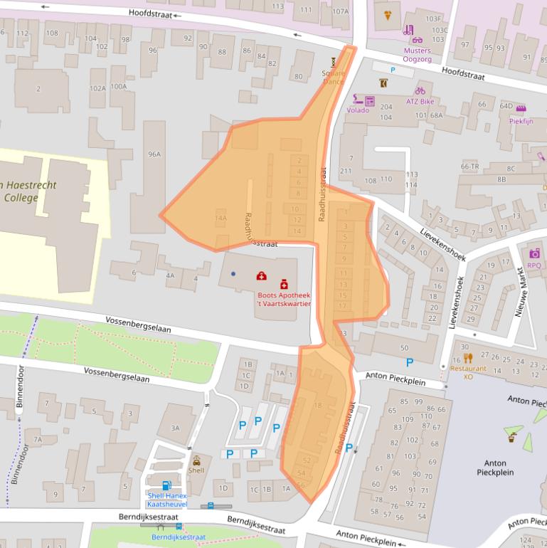 Kaart van postcodegebied 5171CP.