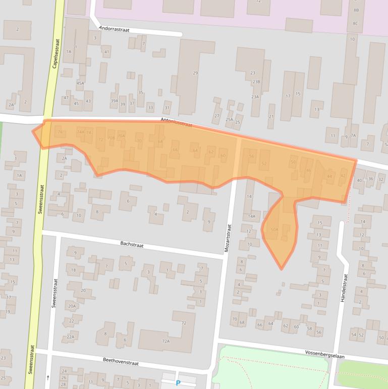 Kaart van postcodegebied 5171DC.