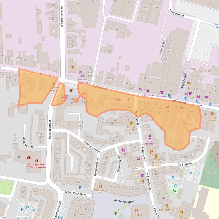 Kaart van postcodegebied 5171DE.