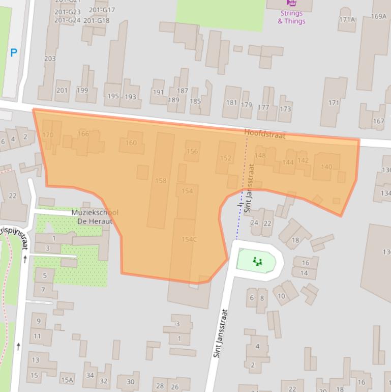 Kaart van postcodegebied 5171DH.