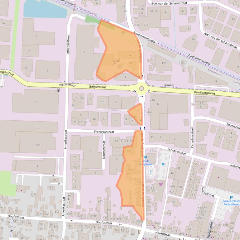 Kaart van postcodegebied 5171DS.