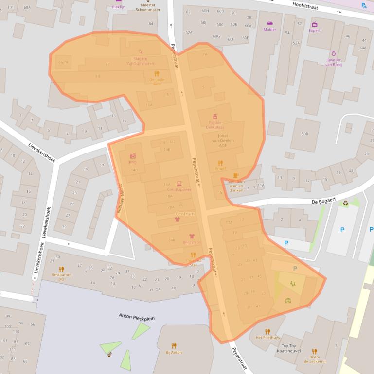 Kaart van postcodegebied 5171EC.