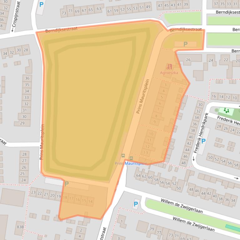Kaart van postcodegebied 5171EL.
