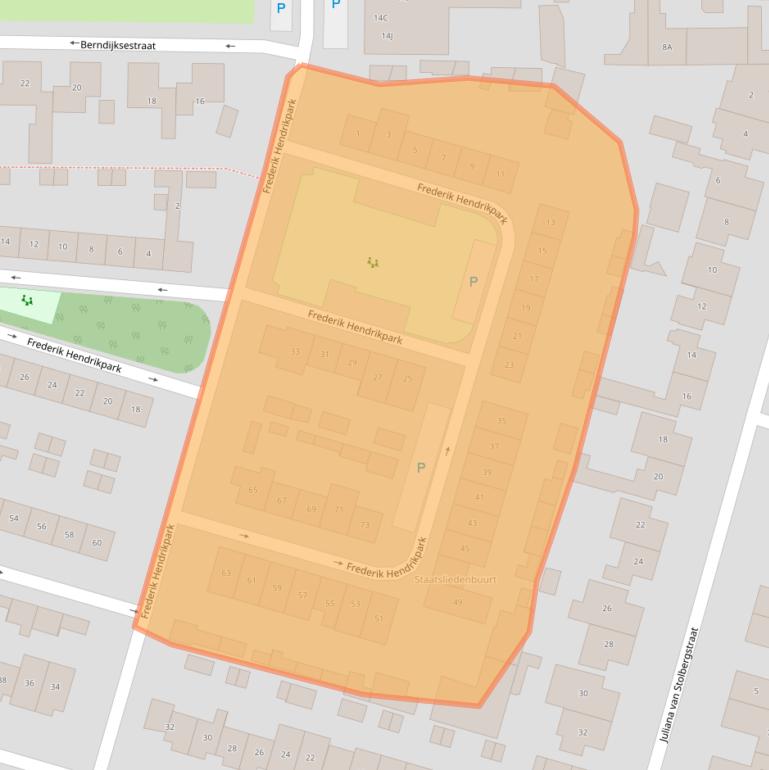 Kaart van postcodegebied 5171ES.
