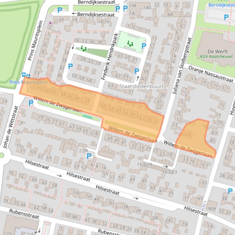 Kaart van postcodegebied 5171EX.