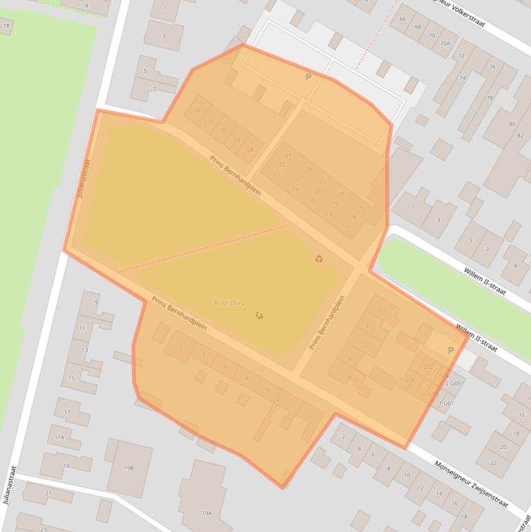 Kaart van postcodegebied 5171GV.