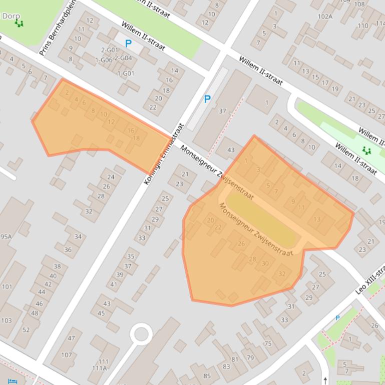 Kaart van postcodegebied 5171GW.