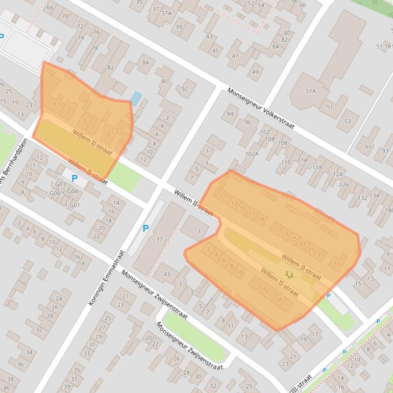 Kaart van postcodegebied 5171GX.