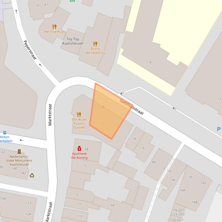 Kaart van postcodegebied 5171HE.