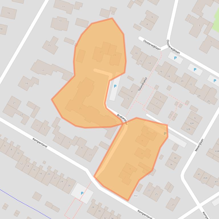 Kaart van postcodegebied 5171HG.