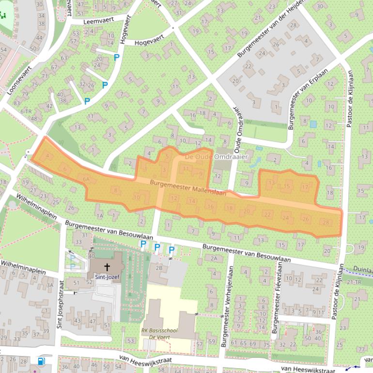 Kaart van postcodegebied 5171JK.