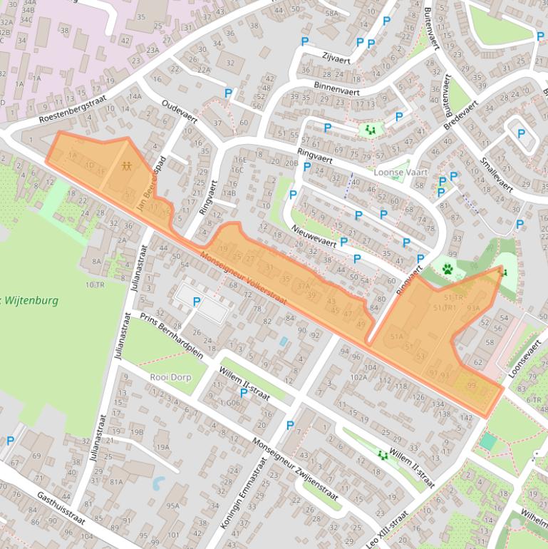 Kaart van postcodegebied 5171JM.
