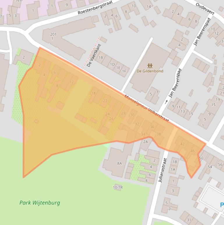 Kaart van postcodegebied 5171JN.