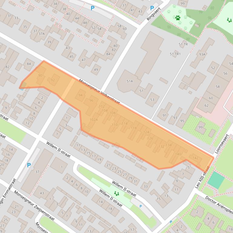 Kaart van postcodegebied 5171JR.
