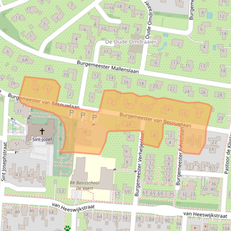 Kaart van postcodegebied 5171JS.