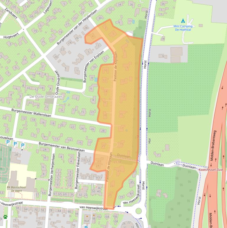 Kaart van postcodegebied 5171JT.