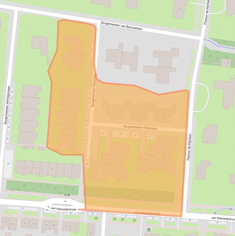 Kaart van postcodegebied 5171JV.