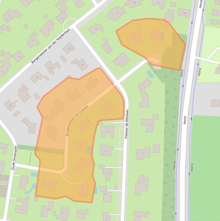 Kaart van postcodegebied 5171JZ.