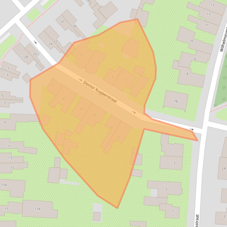 Kaart van postcodegebied 5171KB.