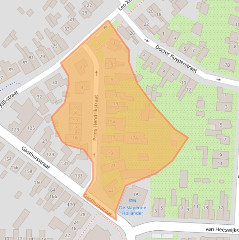 Kaart van postcodegebied 5171KE.