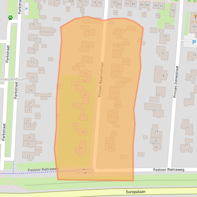 Kaart van postcodegebied 5171KS.