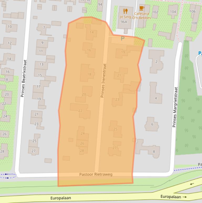 Kaart van postcodegebied 5171KT.