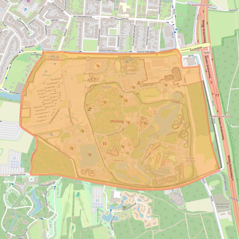 Kaart van postcodegebied 5171KW.