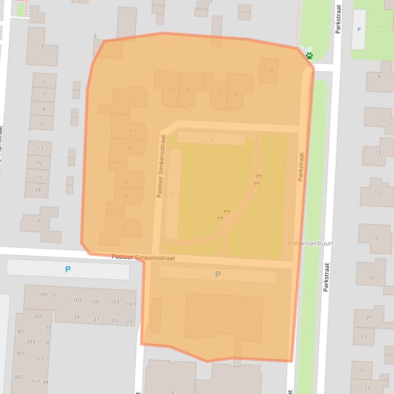 Kaart van postcodegebied 5171LB.