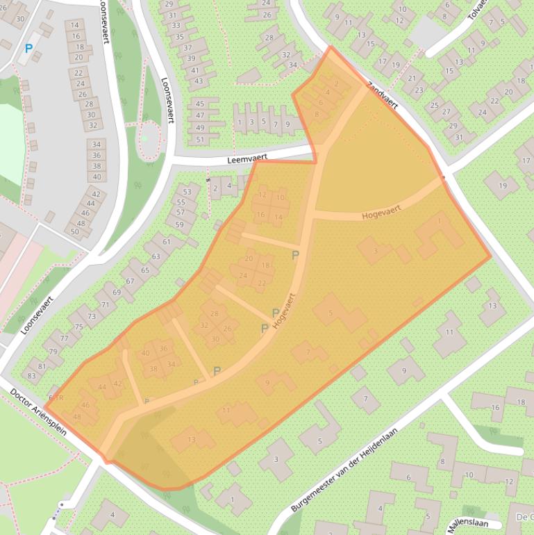 Kaart van postcodegebied 5171MA.
