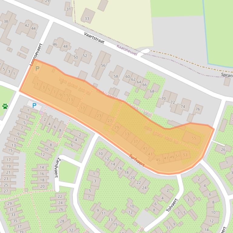 Kaart van postcodegebied 5171MC.