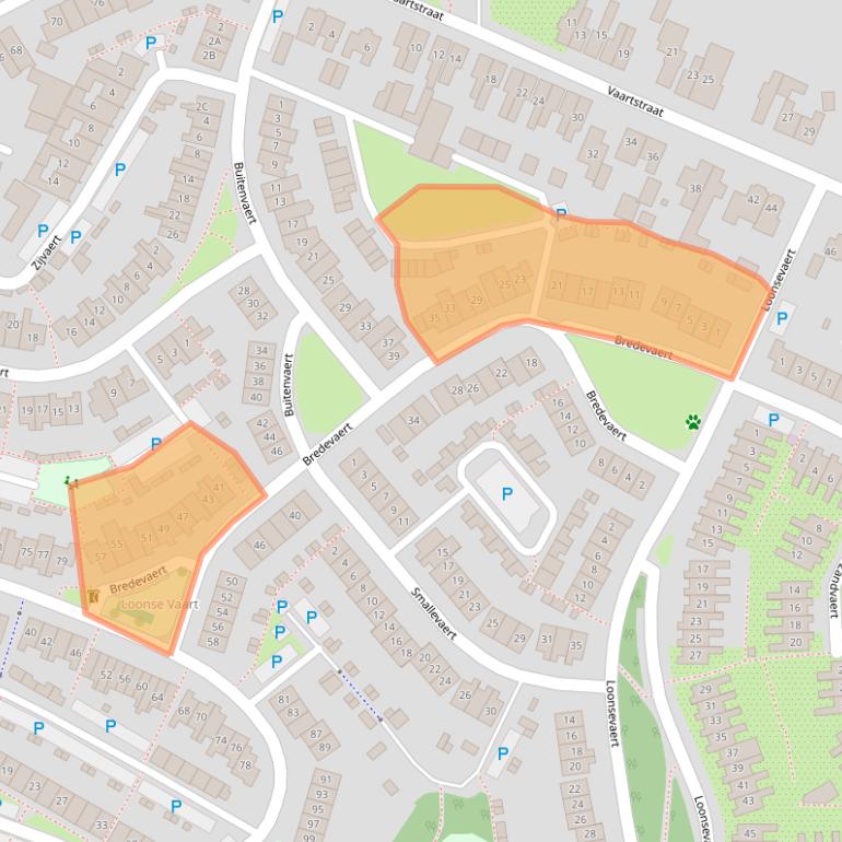 Kaart van postcodegebied 5171MH.