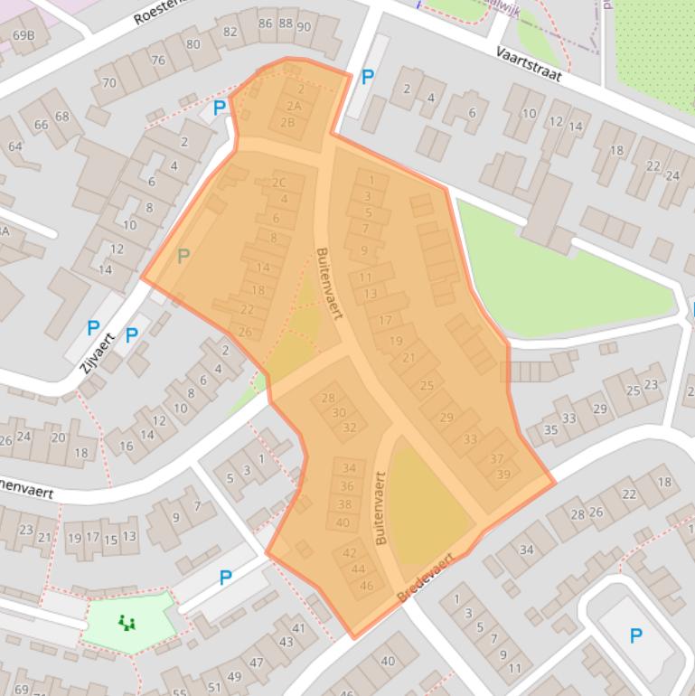 Kaart van postcodegebied 5171MN.