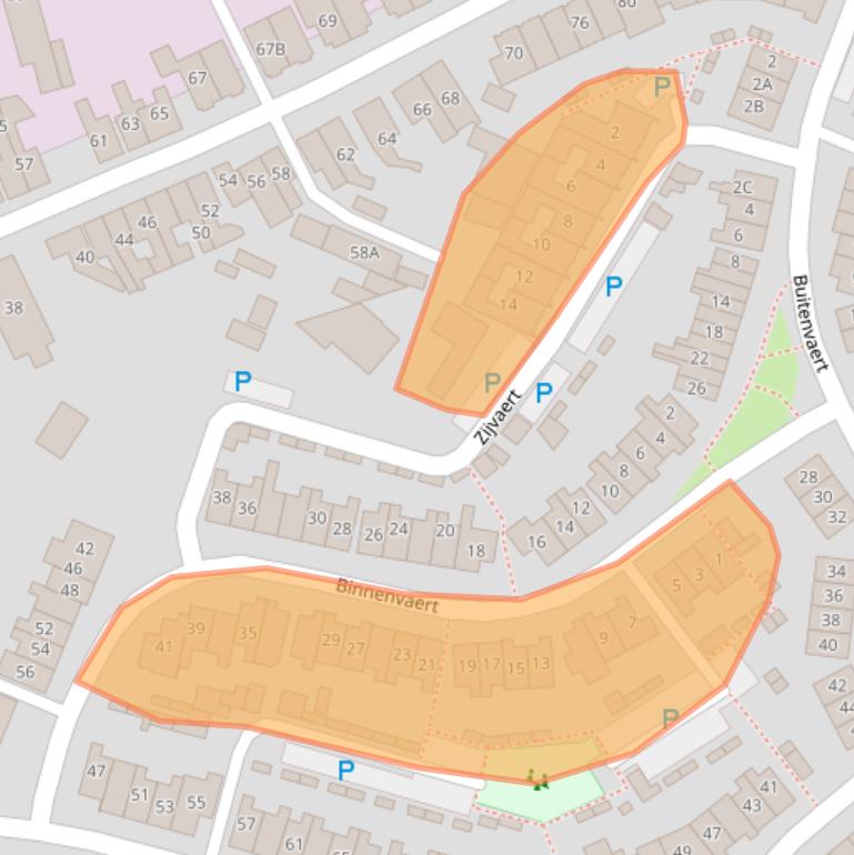 Kaart van postcodegebied 5171MP.