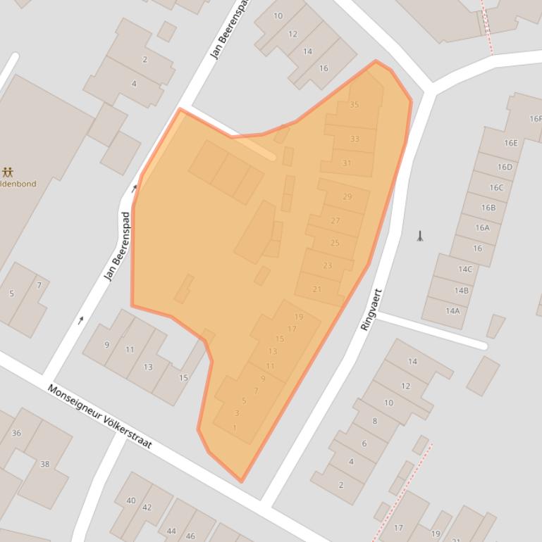Kaart van postcodegebied 5171MT.