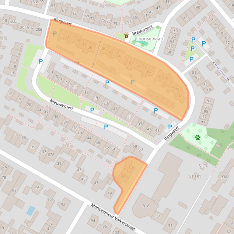 Kaart van postcodegebied 5171MZ.
