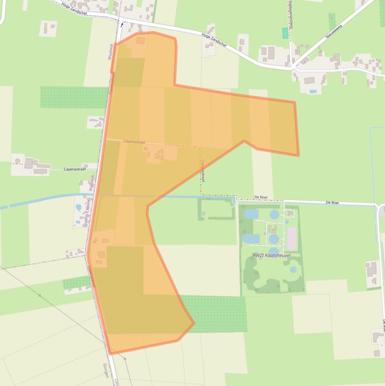 Kaart van postcodegebied 5171NB.