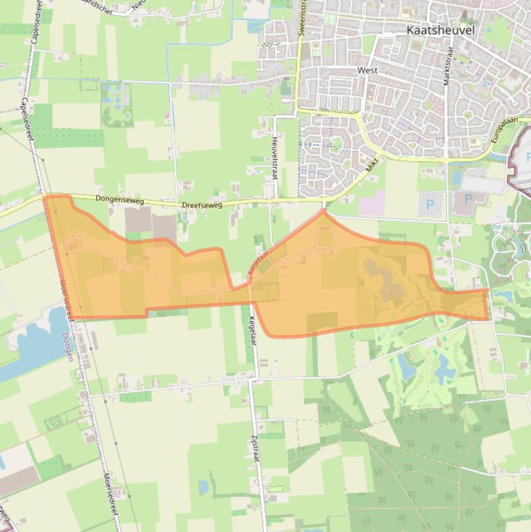 Kaart van postcodegebied 5171NC.