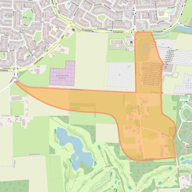 Kaart van postcodegebied 5171PJ.
