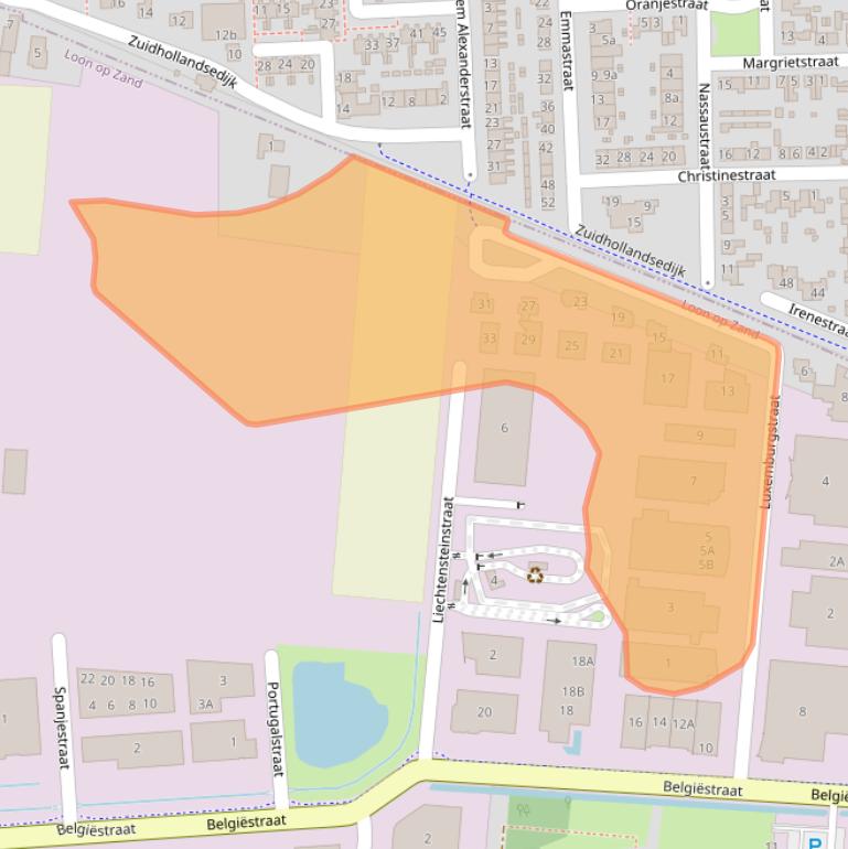 Kaart van postcodegebied 5171PK.