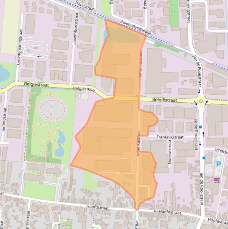 Kaart van postcodegebied 5171PL.