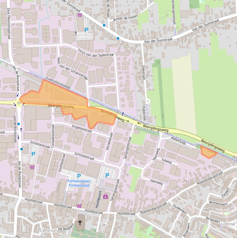 Kaart van postcodegebied 5171PS.