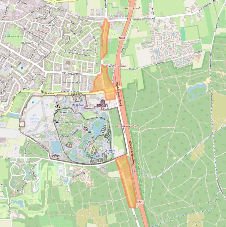 Kaart van postcodegebied 5171RA.