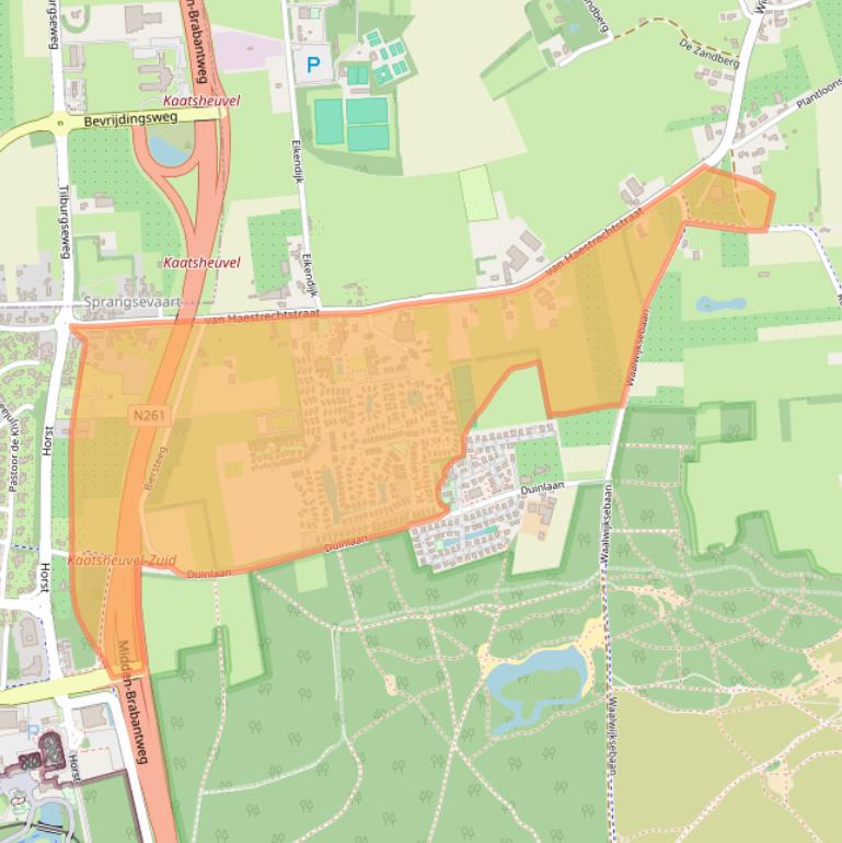 Kaart van postcodegebied 5171RC.