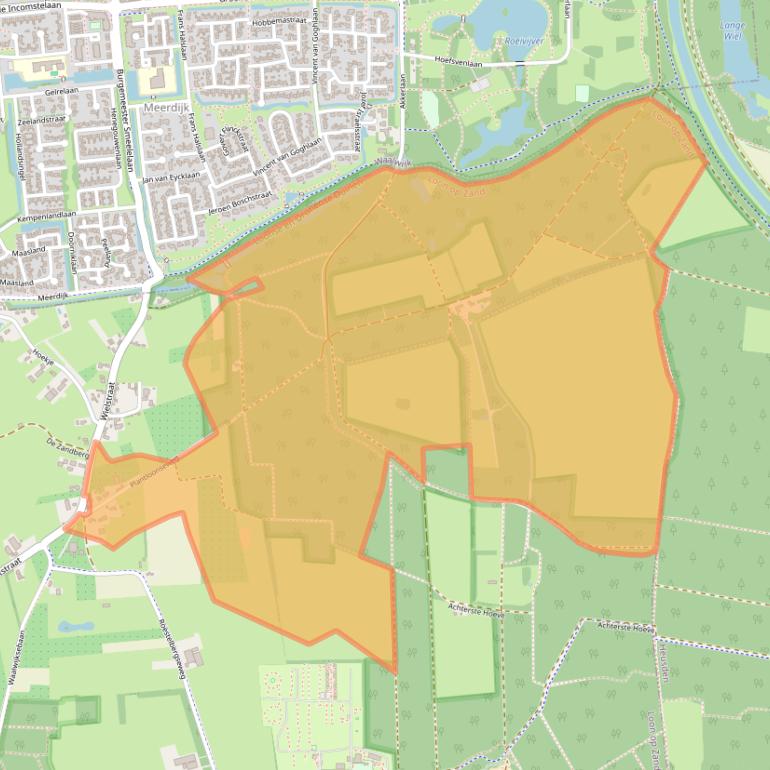 Kaart van postcodegebied 5171RD.