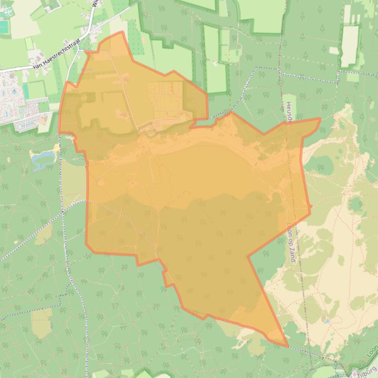 Kaart van postcodegebied 5171RL.