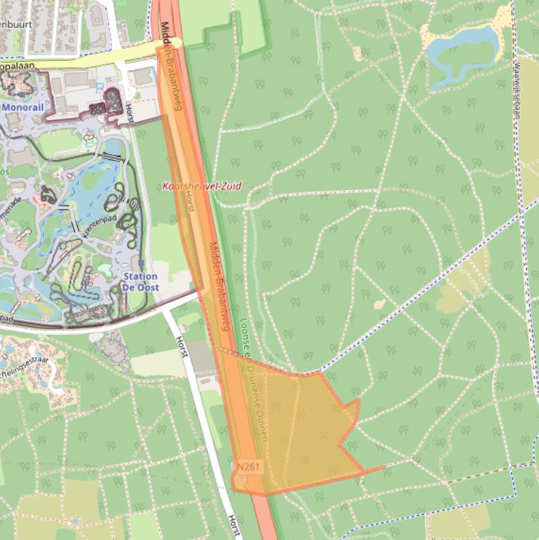 Kaart van postcodegebied 5171RS.