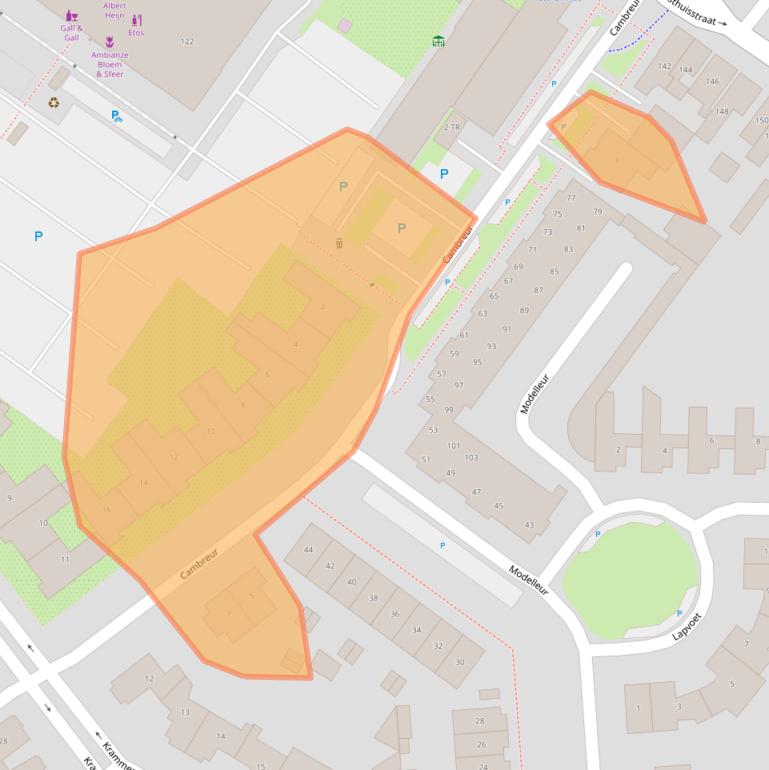 Kaart van postcodegebied 5171SJ.