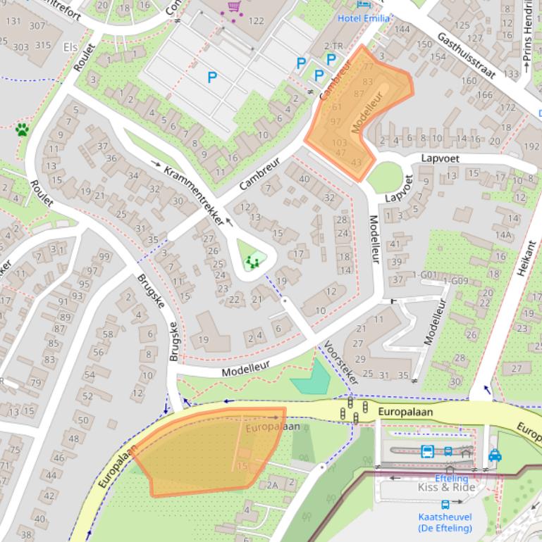 Kaart van postcodegebied 5171SN.