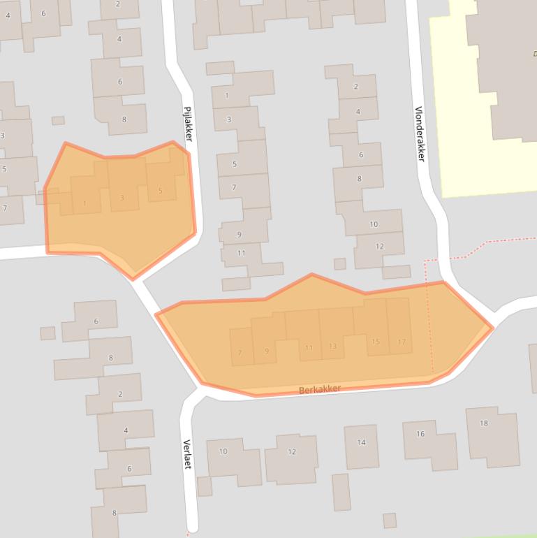 Kaart van postcodegebied 5171SP.